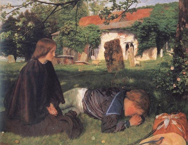Arthur Hughes Home from Sea oil painting picture